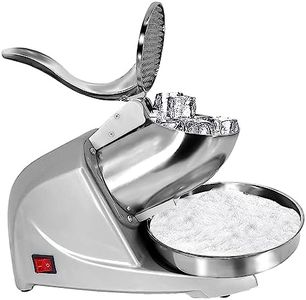 PRIJESSE Shaved Ice Machine Ice Crusher Snow Cone Machine Household Snow Cone Maker Ice Shaver 250W/1440RPM for Home & Commercial Use