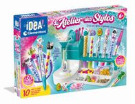 Clementoni - Idea - L'Atelier des Stylos - Coffret Créatif - Ensemble d'Artisanat pour Créer Accessoires Pesonalisés - Jeu Éducatif - À partir de 6 Ans - Français - 52769