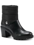 Alfani Womens Black Puffer Lug Sole Padded Belcalise Almond Toe Block Heel Zip-Up Boots UK Size 8