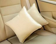 Pegasus Leatherite Car Pillow Cushion for Honda Jazz (Rectangular, Pack of 2)