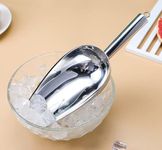 Ice Scoop, Small Stainless Steel Ice Shovel, Food Scoop, Metal Flour Candy Sweet Scoop for Buffet, Multi-Purpose Shovel, Flour Sugar Scoop, Fruit Seeds Grain Rice Small Shovel