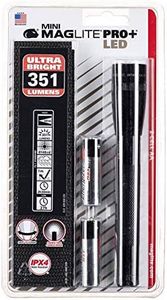 Maglite Mini PRO+ LED 2-Cell AA Flashlight with Holster, Black