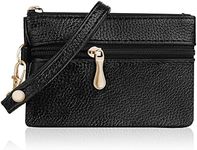 Aucuu Coin Purse Leather Zipper Wal