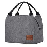 Aosbos Lunch Bag for Women Lunch Tote Adult Lunch Box for Men Insulated Meal Prep Cooler Reusable Food Delivery Bag for Work Grey 8.5L