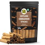 5:15PM Ceylon Cinnamon Sticks 100gm| SriLankan Dalchini Sticks |World's Finest Ceylon Cinnamon Quills - Genuine Source Certification