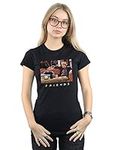 Absolute Cult Friends Women's Joey and Chandler Hats T-Shirt Black Large, Black