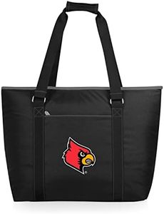 PICNIC TIME NCAA Louisville Cardinals Tahoe XL Tote Cooler Bag, Soft Cooler Bag, Picnic Cooler, (Black)