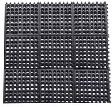 Yesland Anti-Fatigue Rubber Matting, 36 x 36 x 1/2 Inches, Black Dura Chef Anti-Slip Rubber Kitchen Mat/Restaurant Bar Floor Mat/Bath Mat for Wet Areas Garage Garden Use