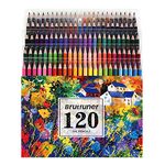 120 Oil Colored Pencils Set Professional Artist Coloring Pencils (No Duplicates) for Drawing, Blending and Layering, Sketching, Crafting