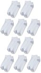 Hanes Women's Value, Low Cut Soft Moisture-Wicking Socks, 10-Packs, White - 10 Pack, 4-8 UK