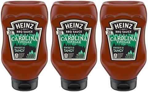 Heinz BBQ Sauce - Carolina Vinegar Style - Sweet & Tangy - Net Wt. 18.6 OZ (527 g) Per Bottle - Pack of 3 Bottles