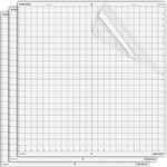 Cutting Mats for Silhouette Cameo Pro MK II and Cameo 4 Pro,24x24 Inch 3 Pack Transparent Standard Tack Adhesive Sticky Durable Long-lasting Replacement Mat for Cardstock HTV Vinyl Projects