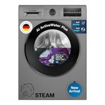 Bosch 8 kg 5 Star Fully-Automatic Front Loading Washing Machine (WAJ2846PIN, Titanium, AI active water plus, In-Built Heater, BLDC Inverter motor, Steam)