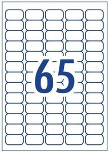 65 Per Page A4 Self Adhesive Address Labels Laser Inkjet Print Mailing Stickers Label 100 Sheets