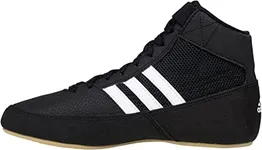 adidas Men's HVC Wrestling Shoes, Black/White, 9