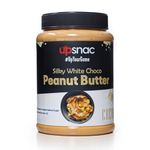 Upsnac Silky White Choco Peanut Butter Creamy 900g | High Protein | Tasty & Healthy Nut Butter Spread | No Refined Sugar | Zero Trans Fat | Cholesterol Free & Gluten Free