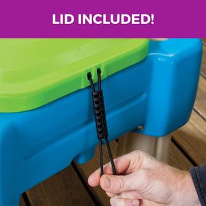 Step2 Sand & Water Activity Table with Lid, Parasol & 6 Accessories