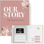 Pregnancy Journal Baby Book Comes in a Beautiful Keepsake Box, Pregnancy Book Journal Includes 3 Sticker Pages, 11" by 8.5" Hardback Pregnancy Baby Book Keepsake is a Wonderful Gift for Expecting Moms