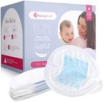 NatureBond Ultra Thin Disposable Nursing Breast Pads 120 Pcs. Contoured and Highly Absorbent Breastfeeding Pads