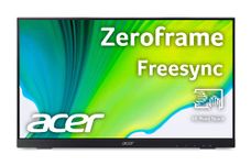 Acer UT222Q 21.5 Inch (54.61cm) Full HD IPS (1920 x 1080 Pixels) 10 Point Touch Monitor with AMD FreeSync Technology 75Hz Refresh Rate 4 MS Response| Display Port, HDMI Port, VGA & USB Port,Black