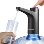 Wazdorf Electric Water Dispenser Pump for 20 Litre Bottle | Automatic Drinking Water Can Dispenser | Portable, Foldable, USB Rechargeable Pump for Home, Office, Outdoor – 1200mAh Battery (Standard)