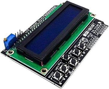 AZDelivery HD44780 LCD Keypad Shield 16x2 LCD1602 I2C Display Modul 2x16 Zeichen (mit Blauem Hintergrund und Weißen Zeichen) kompatibel mit Arduino inklusive E-Book!