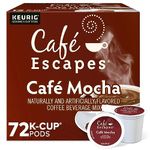 Cafe Escapes Cafe Mocha, Keurig K-Cups, 72 Count