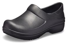 Crocs Women's Neria Pro II Clogs, Slip Resistant Work Shoes, Black, 8