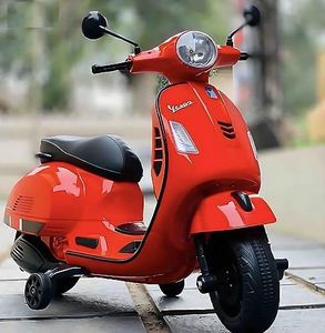 JNCreations VES-pa Kids Ride On Scooter | Replica Electric Scooter for Kids (Red)