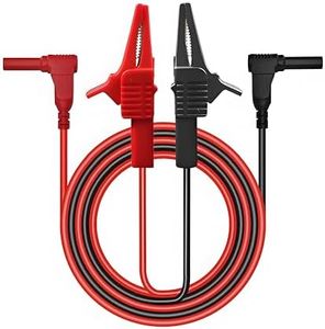 Heavy Duty Alligator Clips Test Leads for Multimeter & Voltmeter, Insulated
