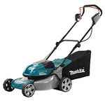 Makita DLM460Z Twin 18V (36V) Li-ion LXT Brushless Lawn Mower - Batteries and Charger Not Included, Blue