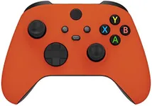 eXtremeRate Orange Replacement Shell for Xbox Series X & S Controller - Personalized Upgrade - Soft Touch Grip Custom Cover Gaming Case Faceplate for Xbox Core Controller