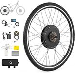 Viribus 500W Electric Bike Conversion Kit, 28" Rear Wheel Electric Bicycle Motor Conversion Kit, 7 Speed Direct Drive Freewheel for 36V Battery E-Bike, eBike Hub Motor Set with LCD Display PAS System