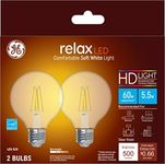 GE Relax LED Globe Light Bulbs, 5.5