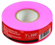 Task Tools T59201 PVC Flagging Tape, 1-Inch, Pink