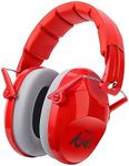 PROHEAR 032 Noise Cancelling Headphones for Kids - 25dB Noise Reduction - Adjustable Sensory Ear Protection Muffs for Concert, Fireworks, Monster Truck Shows, School - Red