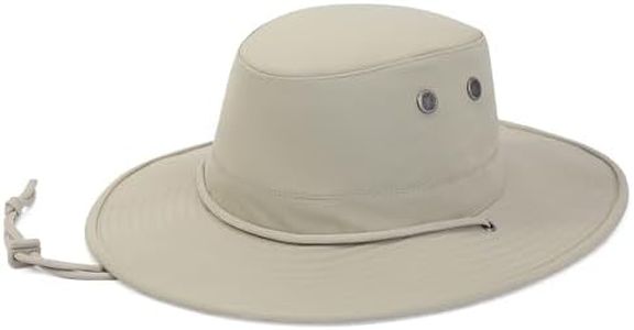 KANUT SPORTS Sanford Safari Sun Hat with Wide Brim for Men and Women, Water-Resistant Outdoor Fishing Hat with UV Protection for Hiking, Camping, Travel (US, Alpha, X-Large, Dark Khaki)