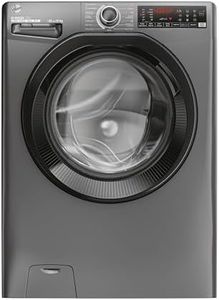 Hoover H-WASH 350 10kg Freestanding Washing Machine, 1400 RPM, A Rated, ECO-Power Inverter Motor, hOn App, 60 Programmes, Eco Doser, Power Care System, Graphite, 60x58x85 cm - H3WPS4106TAMBR80