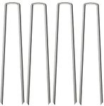 DILNAZ ART 100-Pack 6 inch Landscape Staples - Great for Securing Landscape Fabric, Ground Cover or Drip Irrigation Tubing