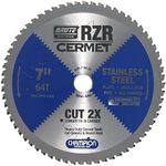 Champion Cutting Tool Corp Circular Saw Blade 7", 64T (RZR-7-64-ST) -Cut Stainless