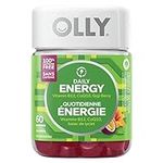 OLLY Daily Energy Gummy Supplement 100% caffeine-free energy vitamins Tropical Passion blend of vitamin B12, CoQ10 & Goji Berry 30 day supply 60 gummies