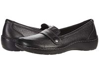 Clarks Women's Cora Daisy Loafer, Black Tumb, 9 W US