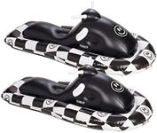 FUNBOY BNDL Smile Bundle Inflatable, Happy Face Snowmobile Sled 2-Pack