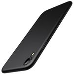 JETech Upgraded Slim (0.85 mm Thin) Case for iPhone XR 6.1-Inch, Camera Lens Cover Full Protection, Slim Fit Ultra Thin Lightweight Matte Hard PC, Support Wireless Charging (Black)