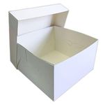 Culpitt 10" Square Cake Boxes - White - Pack of 10