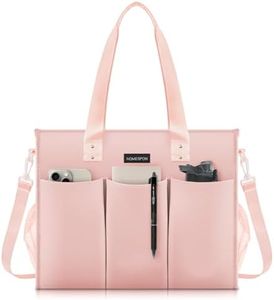 HOMESPON Large Teacher bag Nurse Bag Tote Bag for Woman Man Everything Handbag Travel Bag with Compartments Pockets