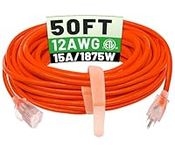 POWGRN 50 ft 12/3 Outdoor Extension