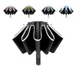 UV Umbrella Protection Sun Compact Windproof Reverse Umbrella’s for Rain-Automatic Folding Inverted Car Travel Umbrella Portable for Women and Men Auto Close