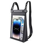 Large Waterproof Phone Pouch Floating [with Sealing Strip], Cell Phone Dry Bag Case for iPhone 15 14 13 12 Pro Max Galaxy Google All Phones, Universal Float Waterproof Bag for Beach Vacation