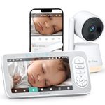 Dr.Care LumiView Plus Smart WiFi Baby Monitor- 5.5" 1080P FHD & 2K Camera，Privacy Mode, 5000mAh Removable Battery, RGB Night Light, Cry & Motion Alerts, App Control, HD Night Vision